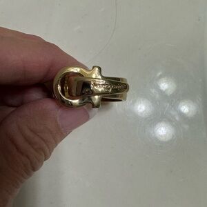 Salvatore Ferragamo Gold scarf Ring